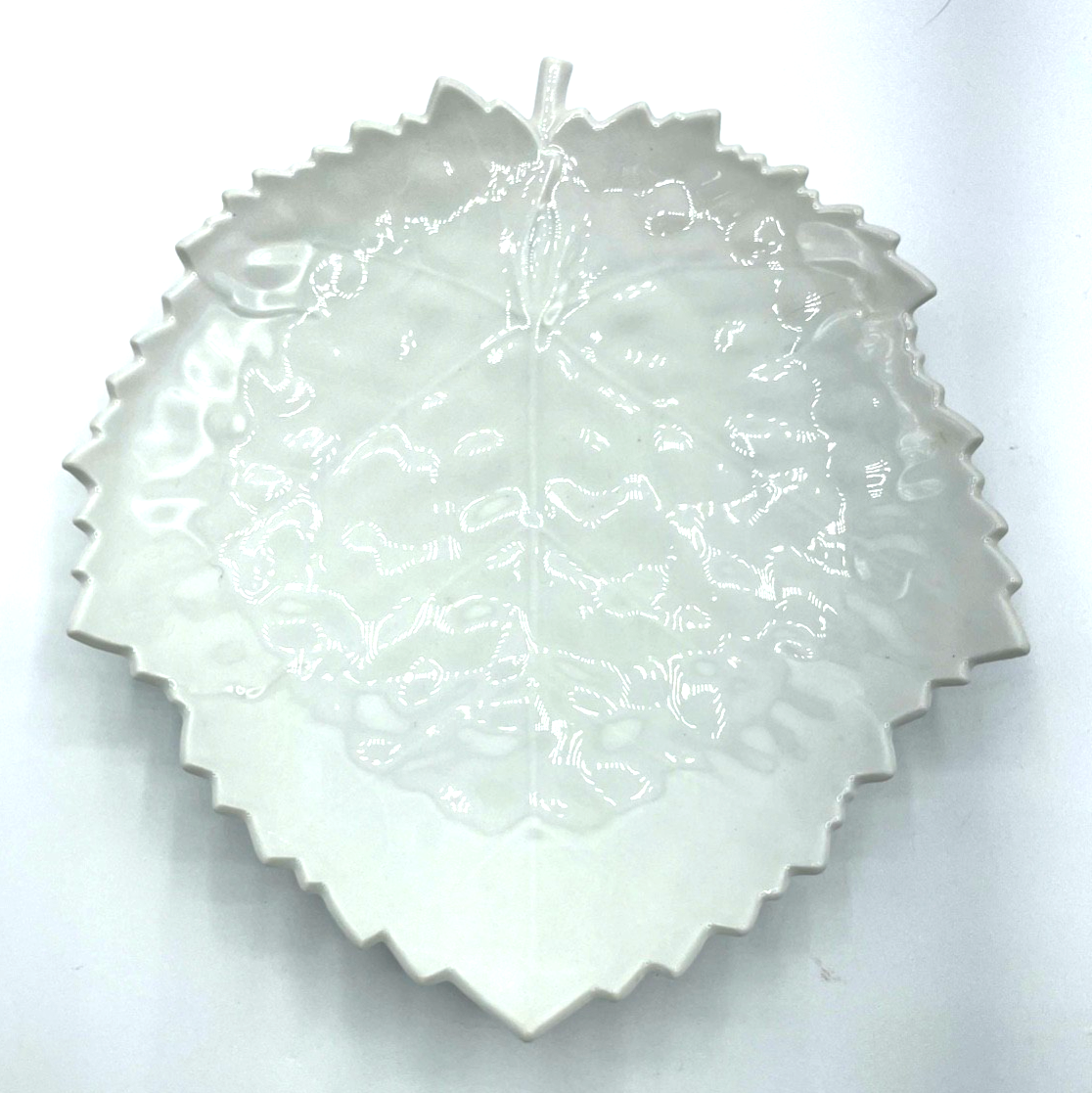 KPM weiß Porzellan Blatt Schale Anbietschale L 21 B 19 cm top gepflegt2