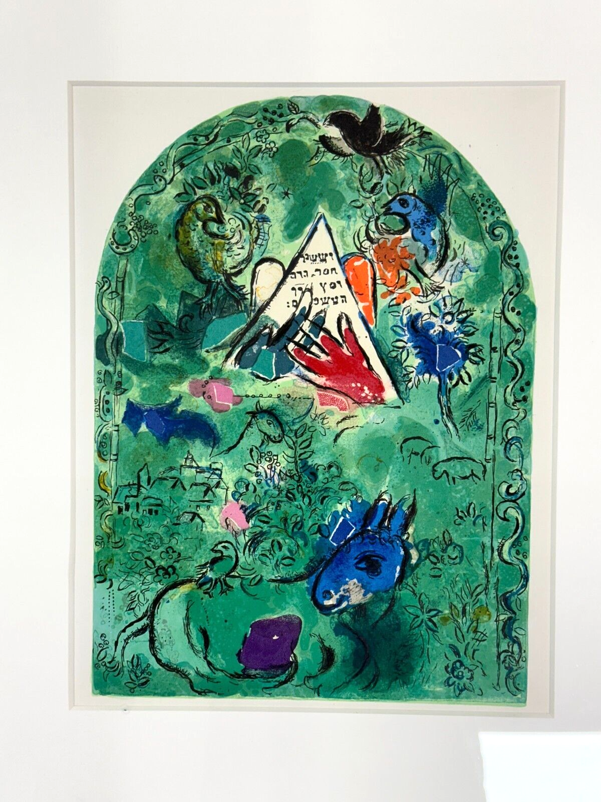 Marc Chagall 1887-1985 - Farblithographie - "La Tribu d' Issachar" - Zertifikat1