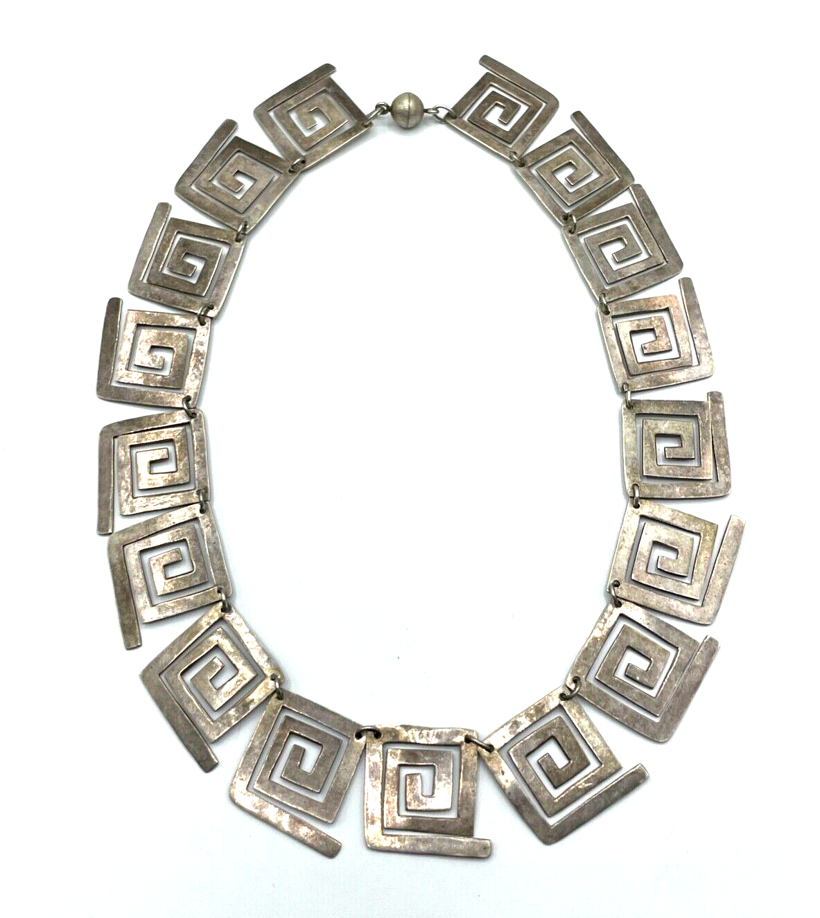 Mega 800 Silber Collier Silberkette Handarbeit Ethno Halskette Statement 84 Gr.0