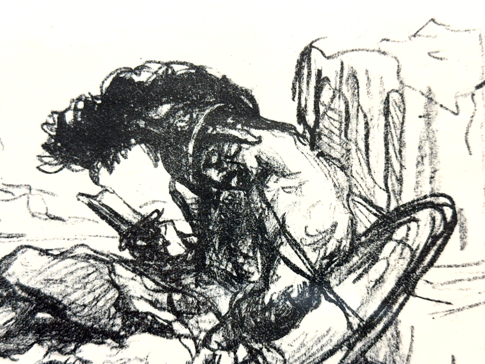 Max Slevogt - 1868-1932 - Lithographie - Original Abzug für Beilage - 'Hektor'2