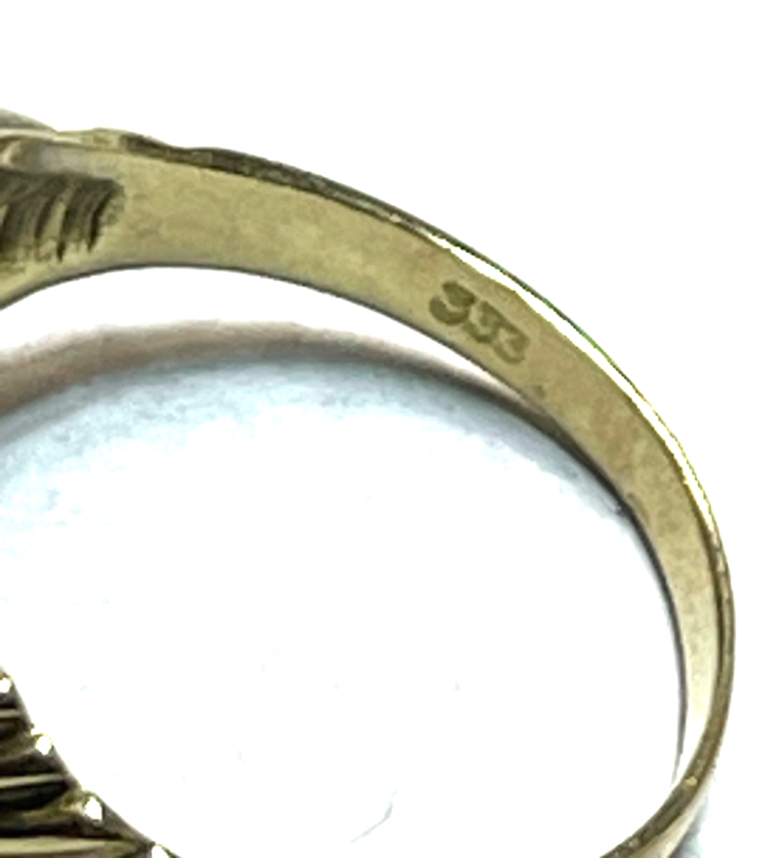 Vintage 333 Gold 8 K Rauchquarz Ring Ø 17 mm RG 53 Juwelier Qualität sehr gepfl.2