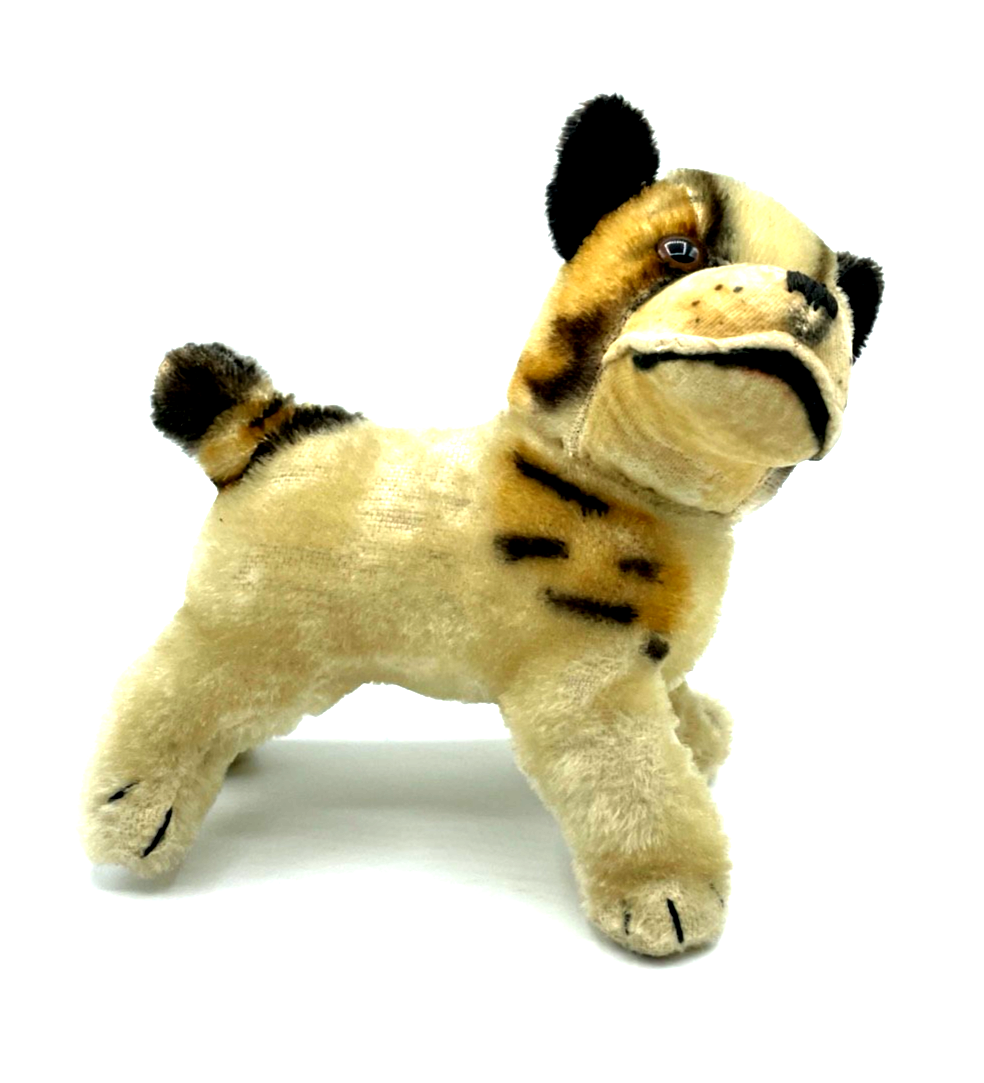 Antik Steifftier Steiff Hund Bully Bulldogge gepflegt H ca. 17 L ca. 15 cm8