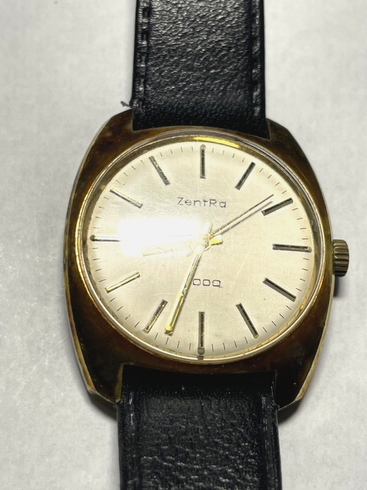 Gepflegte vintage ZENTRA 2000 Herrenuhr Handaufzug Herren Armbanduhr vergoldet1