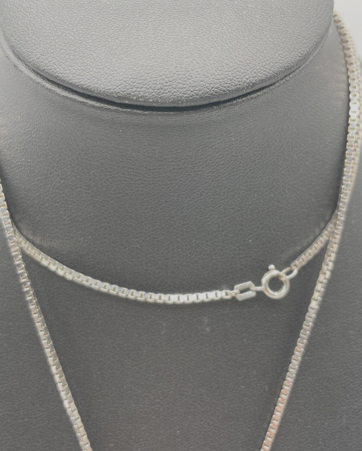 Solide lange 835 Venezianerkette + Silber Anhänger Schrauben Dekor Gravur unisex3