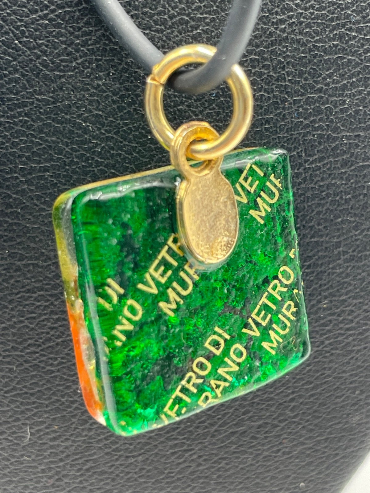 Vintage Handarbeit Murano Glas Schmuck 2 Ringe 2 Anhänger sehr gepflegt6