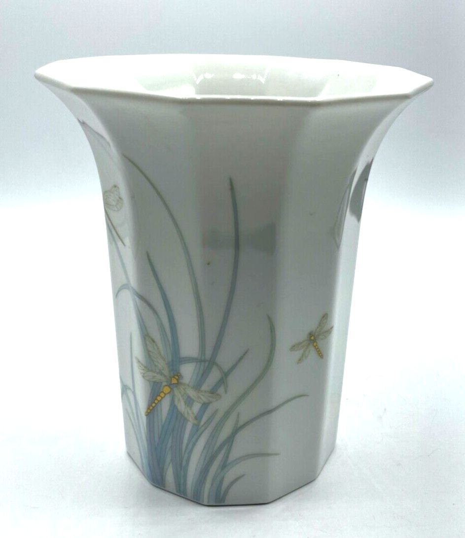 Rosenthal Porzellan Vase Polygon Libelle Tapio Wirkkala H 16 cm Topzustand3