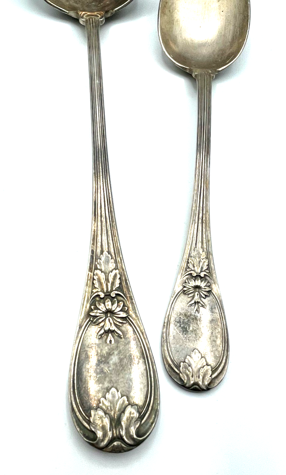 Antik Christofle Vorleger  Löffel + Kelle Muster Malmaison oder Trianon versilb.1