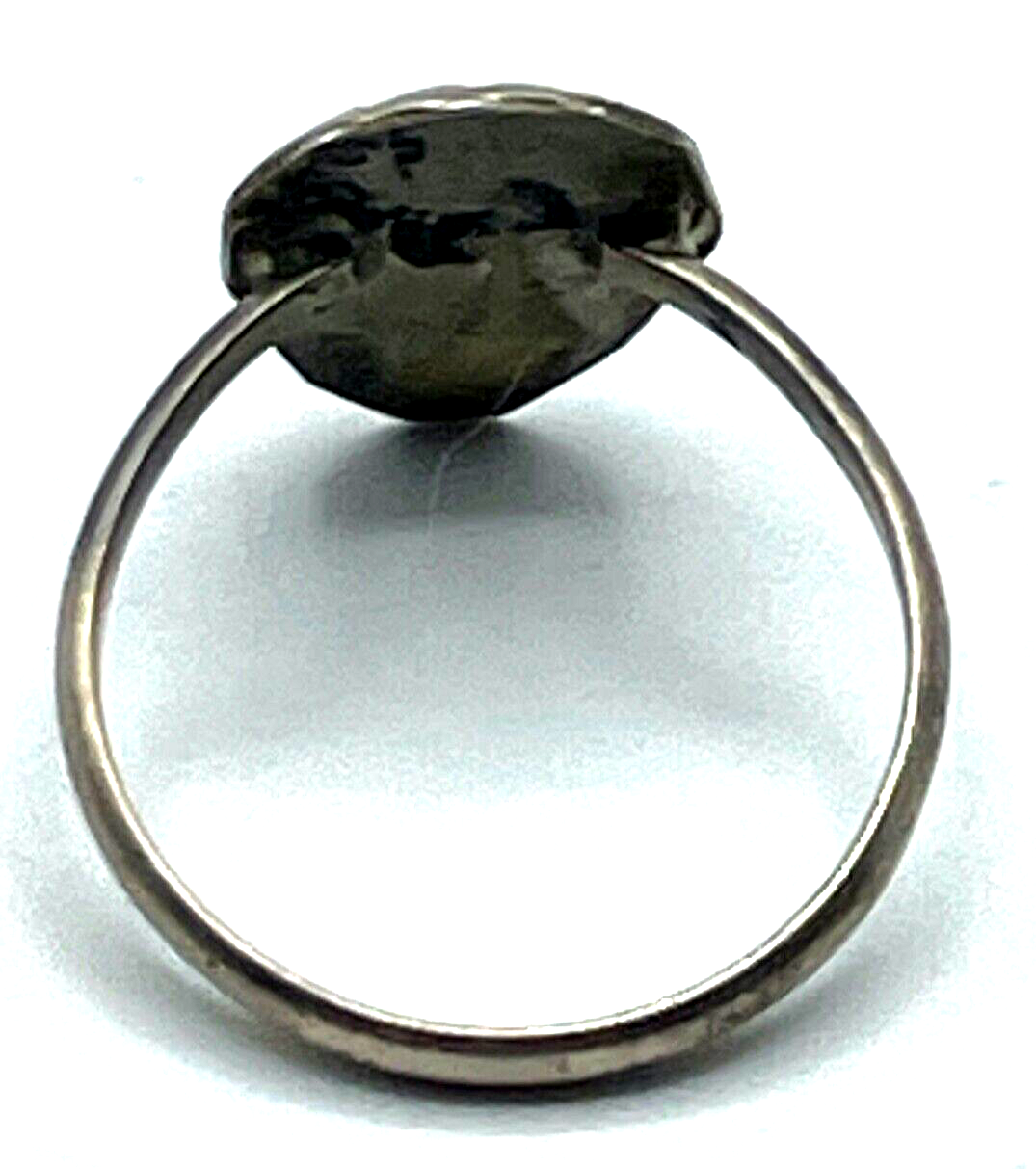 925 Sterling Silber Ring Indianerschmuck Türkis Bärentatze Handarbeit Ø 15,5 mm3