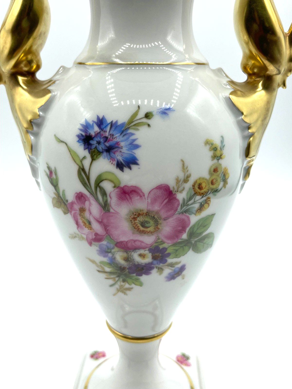 Alte Serie Amphoren Vase Alboth Kaiser Alka Kunst Sommerblumen H 23,5 cm gepfl.3