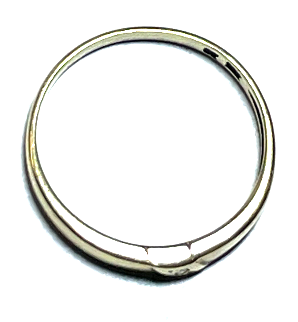 Moderner 333 Gold 8 K Ring kl. Diamant Ø 18 mm RG 57 Juwelier gebraucht gepflegt3