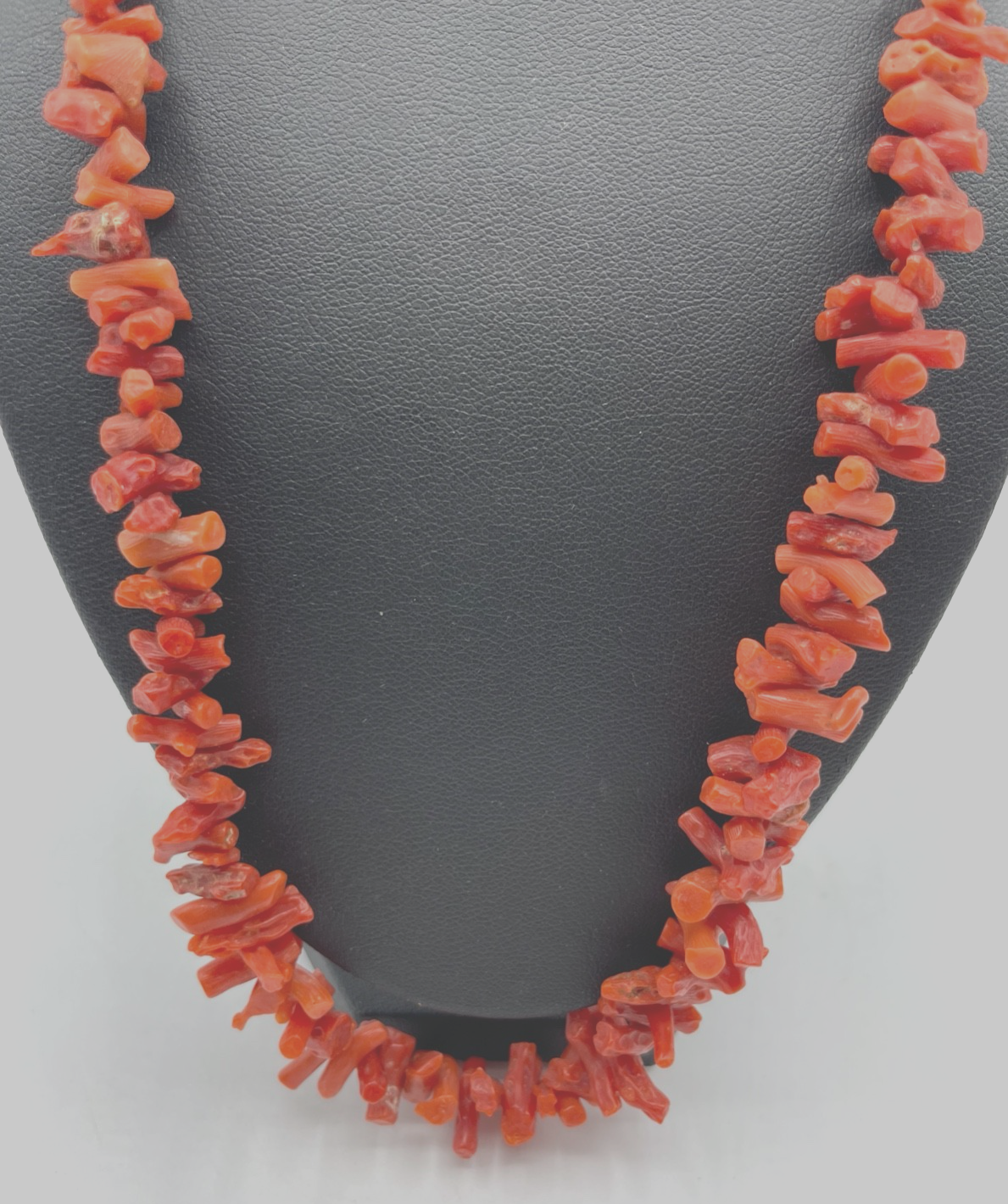 Vintage Korallenkette Koralle Collier Verlauf Länge 61 cm Naturkoralle Nr.351
