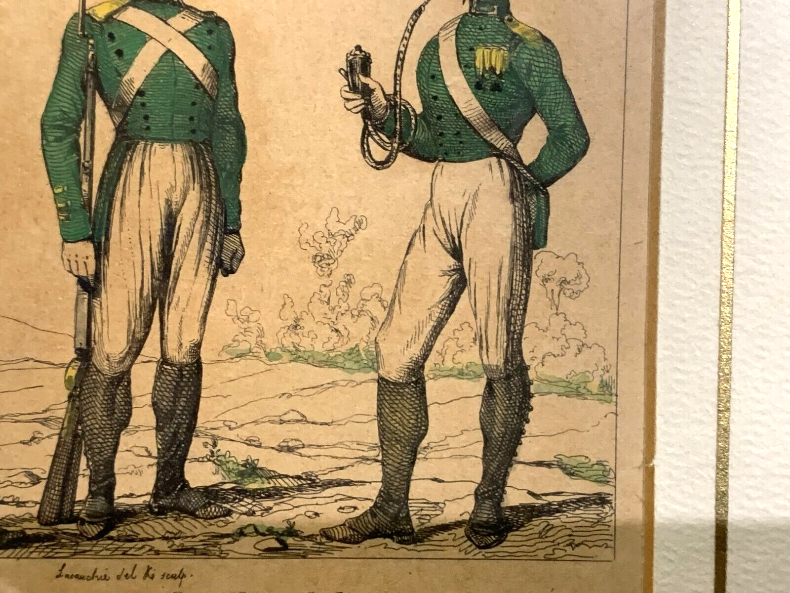 Lacauchie - Stahlstich koloriert - Russische Grenadier Garde - Uniform 18125