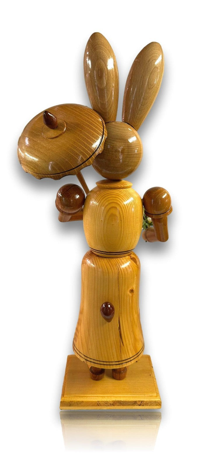 Große Hasenfamilie - 54 cm - ECHT Erzgebirge - Holzkunst Handarbeit - Osterdeko4