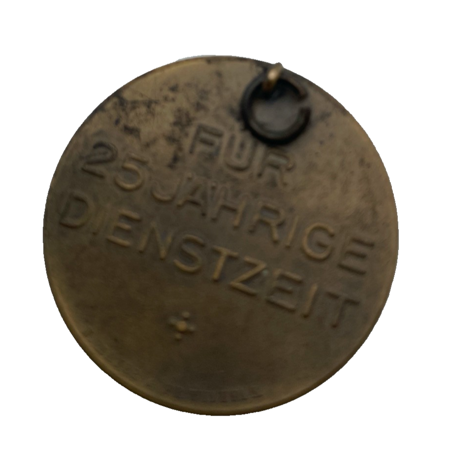 Württemberg Feuerwehr-Dienstehrenzeichen 25 J Bronzemedaille o. J. Ø 37 mm3