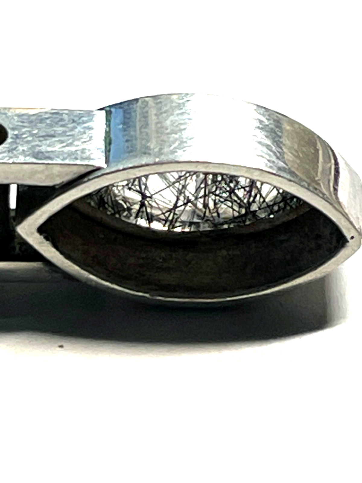 50 cm lange 925 Silber Erbskette mit massiv Sterling Rutilquarz Anhänger modern7