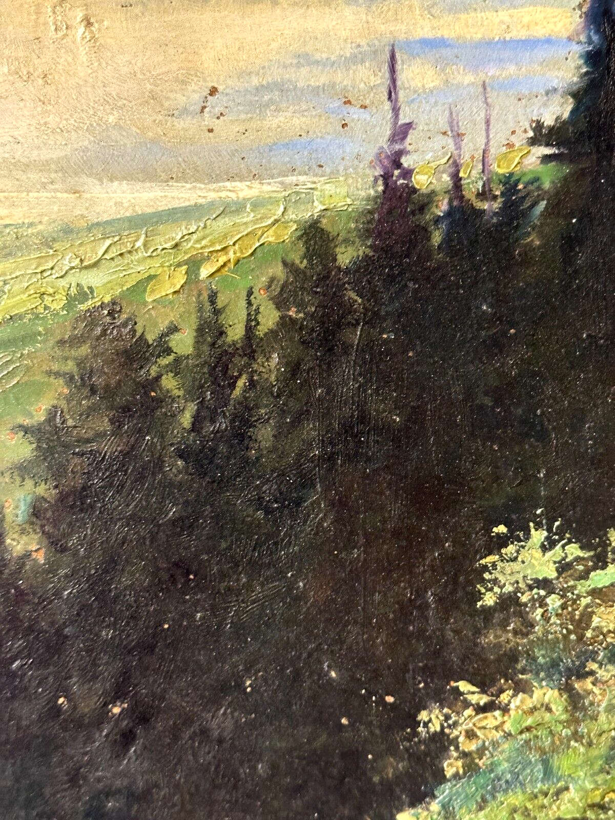Wilhelm Mergenthaler 1878-? - Öl auf Karton - Berglandschaft - gerahmt signiert6