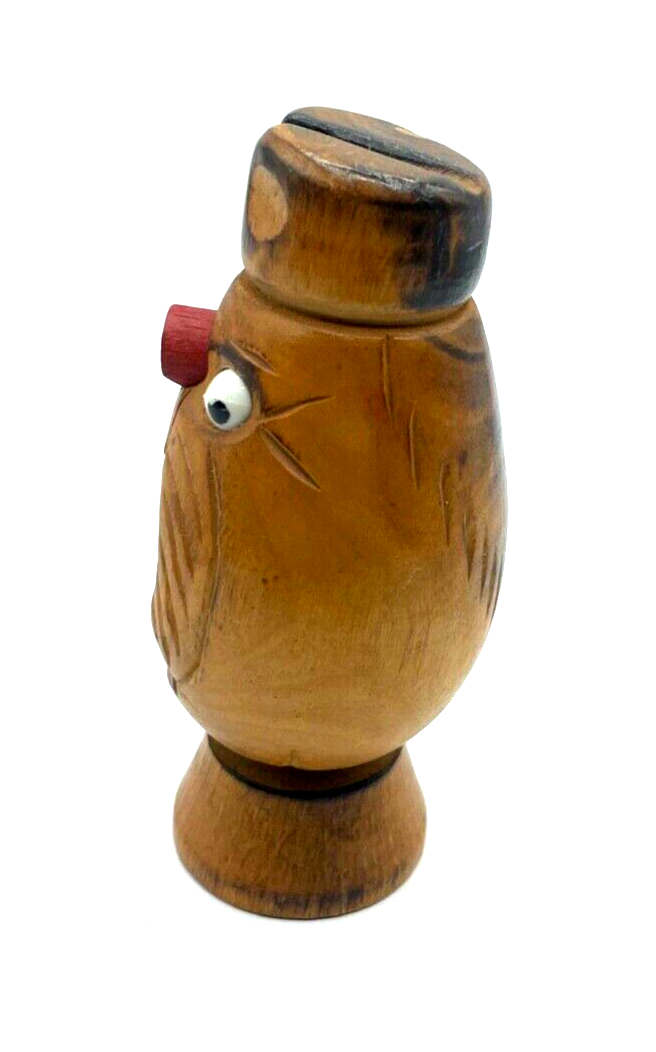 Alter lustig aussehender Nussknacker aus Holz vintage Handarbeit4