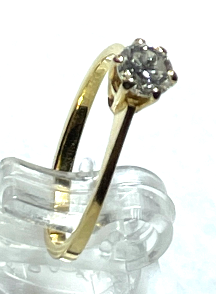 750 Gold 18 K Ring Solitär klassisch Ø16mm RG 51 Juwelier Verlobung Vorsteckring12
