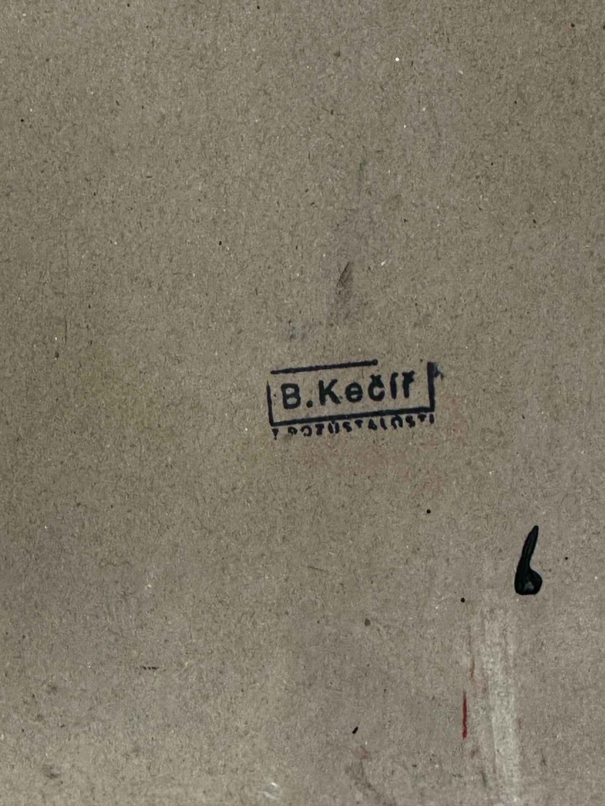 Bohumil Samuel Kečíř –„Africké Písně“ -  Öl auf Karton - Porträt - signiert12