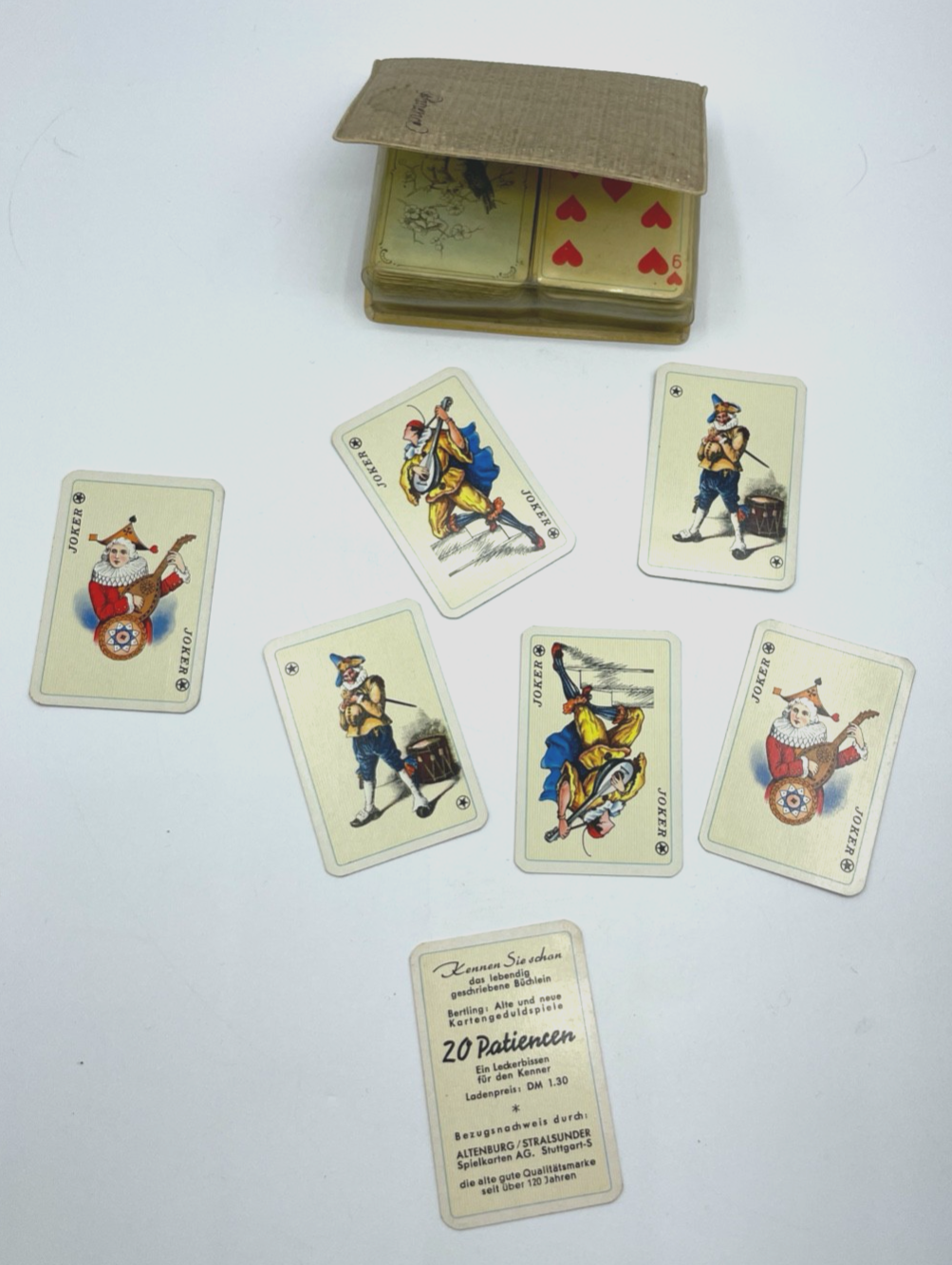Dachbodenfund altes kl. Patience Kartenspiel Altenburg Stralsunder Spielkarten4