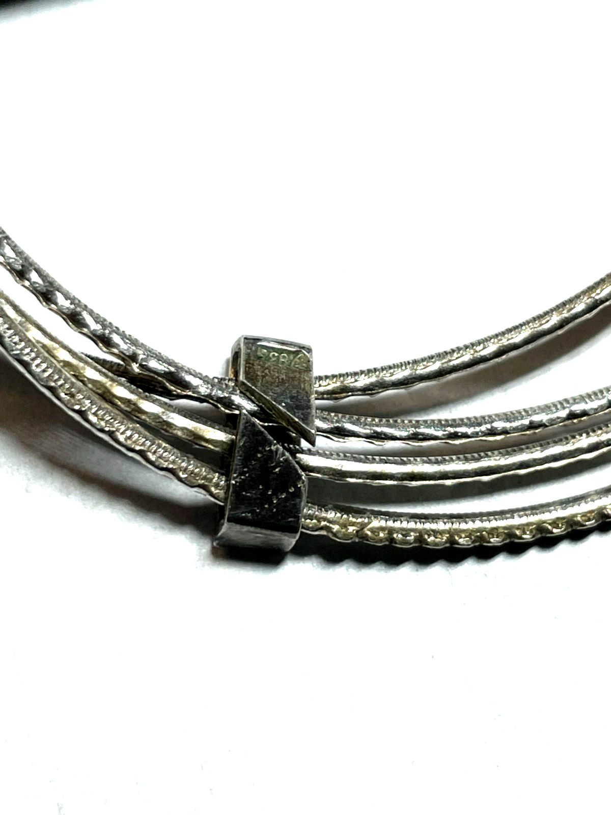 Vintage 835 Silber 4 in 1 Armreifen Armreif Armschmuck klassisch + massiv Ø 6 cm3