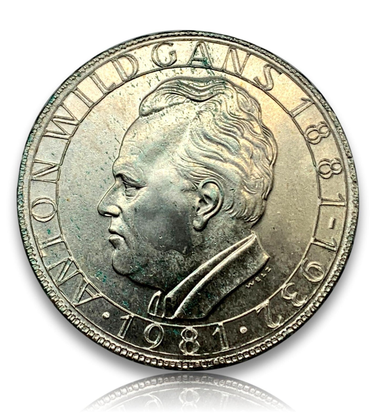500 Schilling Österreich - Silber Münze - Anton Wildgans - Stgl0