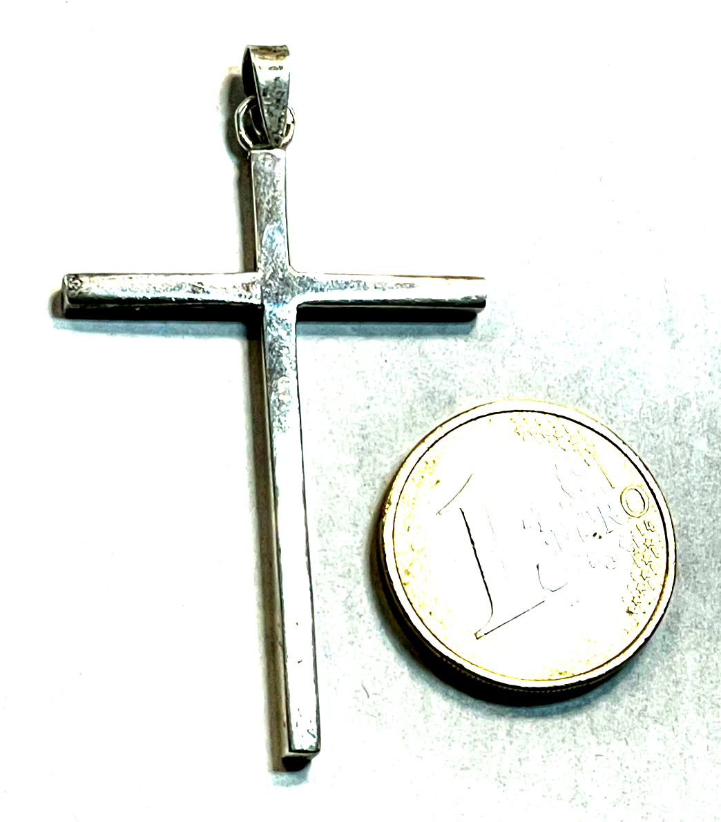 Großer Kreuz Anhänger in 925 Sterling puristisch unisex tragbar H 58 x B 34 mm7