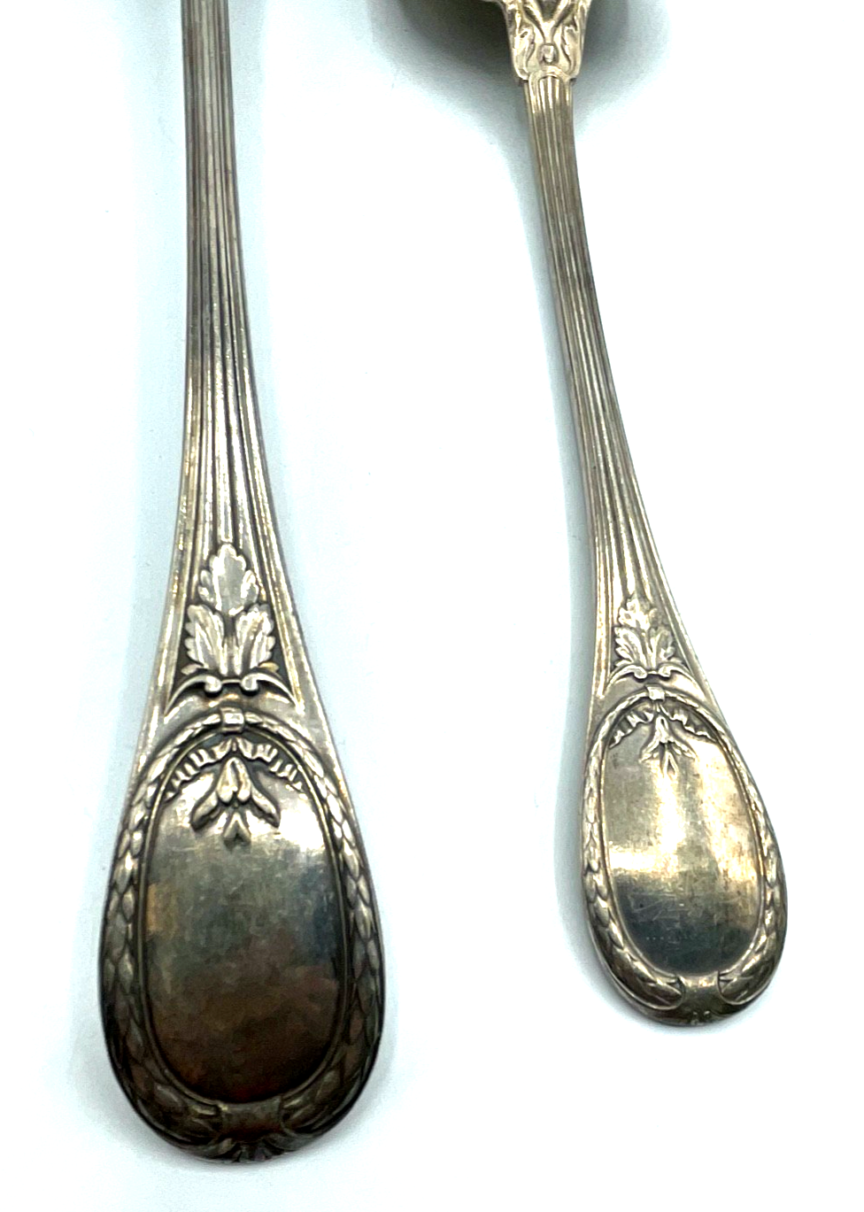 Antik Christofle Vorleger  Löffel + Kelle Muster Malmaison oder Trianon versilb.4