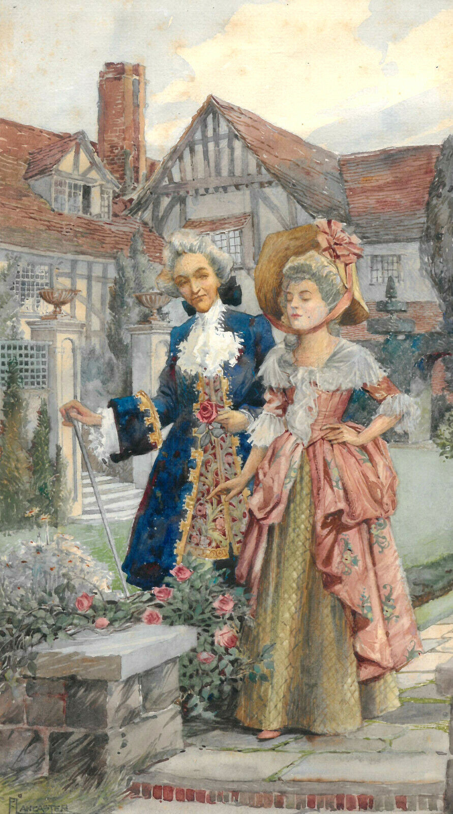 Percy Lancaster 1878-1950/51 - Aquarell auf Papier - Der Rosenkavalier0