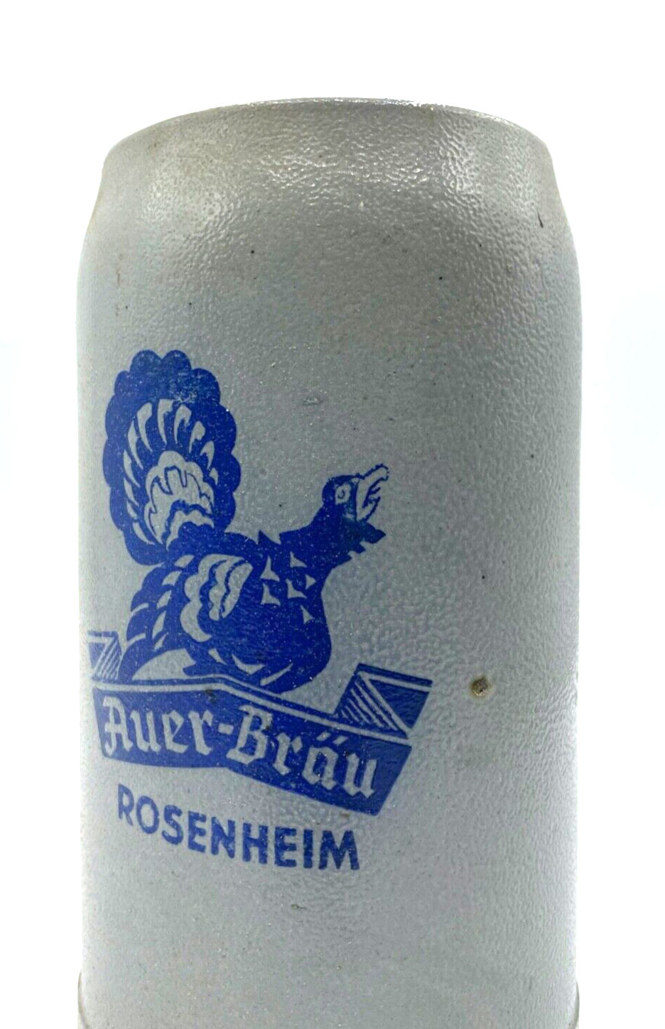 Dachbodenfund alter Steinzeug Krug Bierkrug Auer-Bräu Rosenheim 1 Ltr. gepflegt1