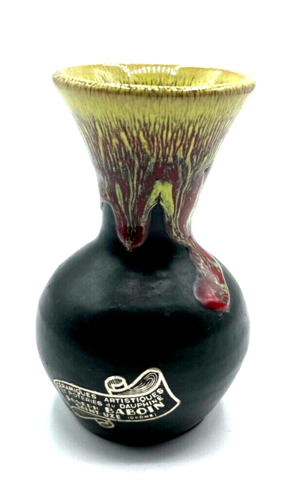 Kl. handgefertigte Künstler Keramik midcentury Joseph Baboin Frankreich H 12 cm1