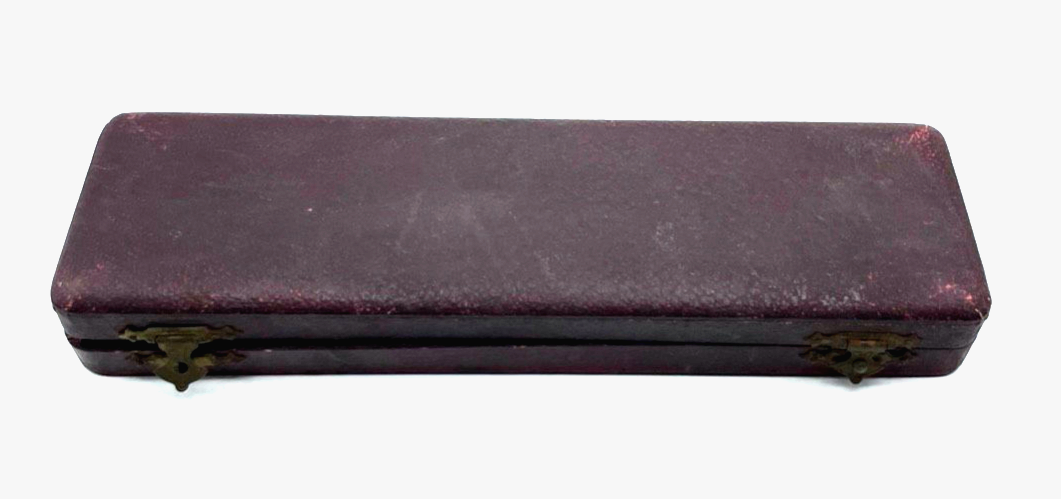 Antik bunt Bakelit Petschaft Brieföffner im orig. Etui um 1900 1910 ohne Gravur5