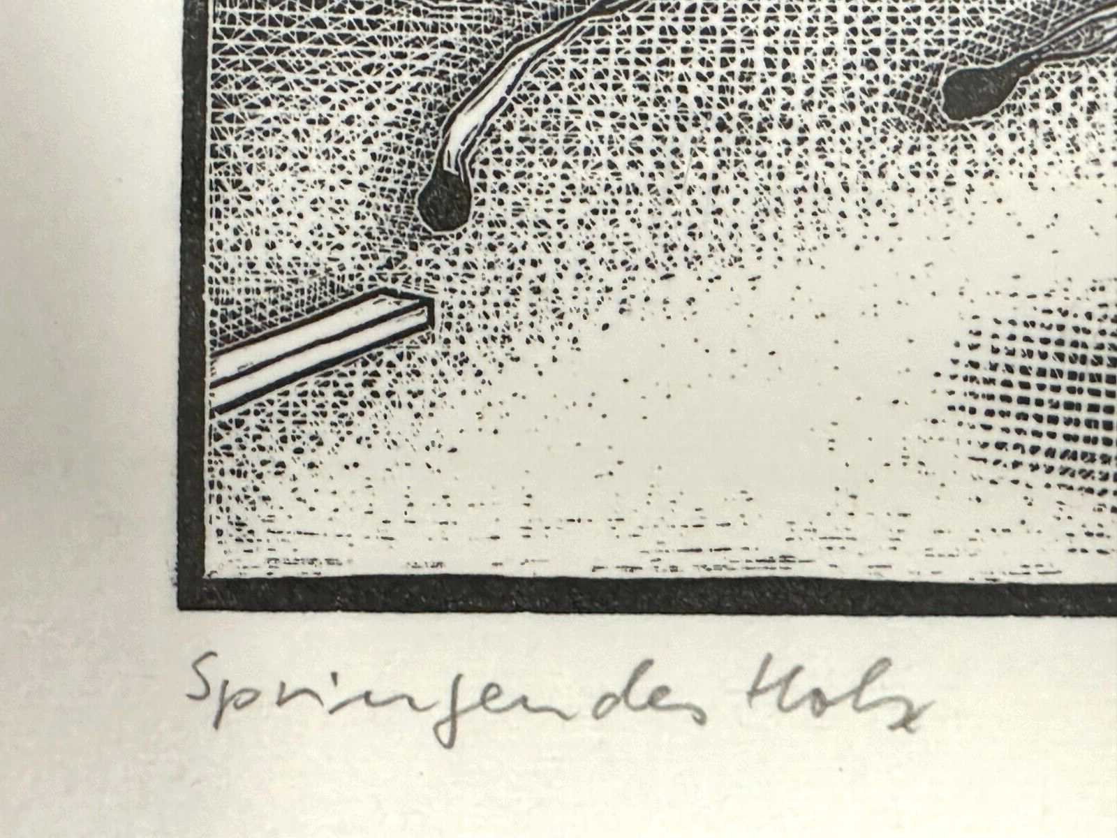 Egbert Herfurth - Holzschnitt - Springendes Holz - 2014 - signiert nummeriert7
