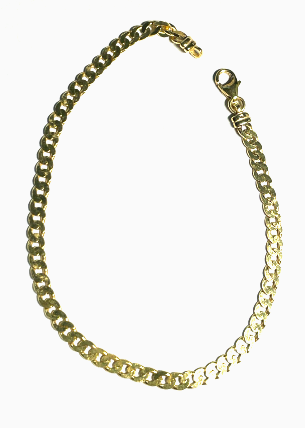 333 Gold 8 K Gelbgold Armband Armkette Flachpanzer unisex L 20 cm B 4 mm gepfl.2