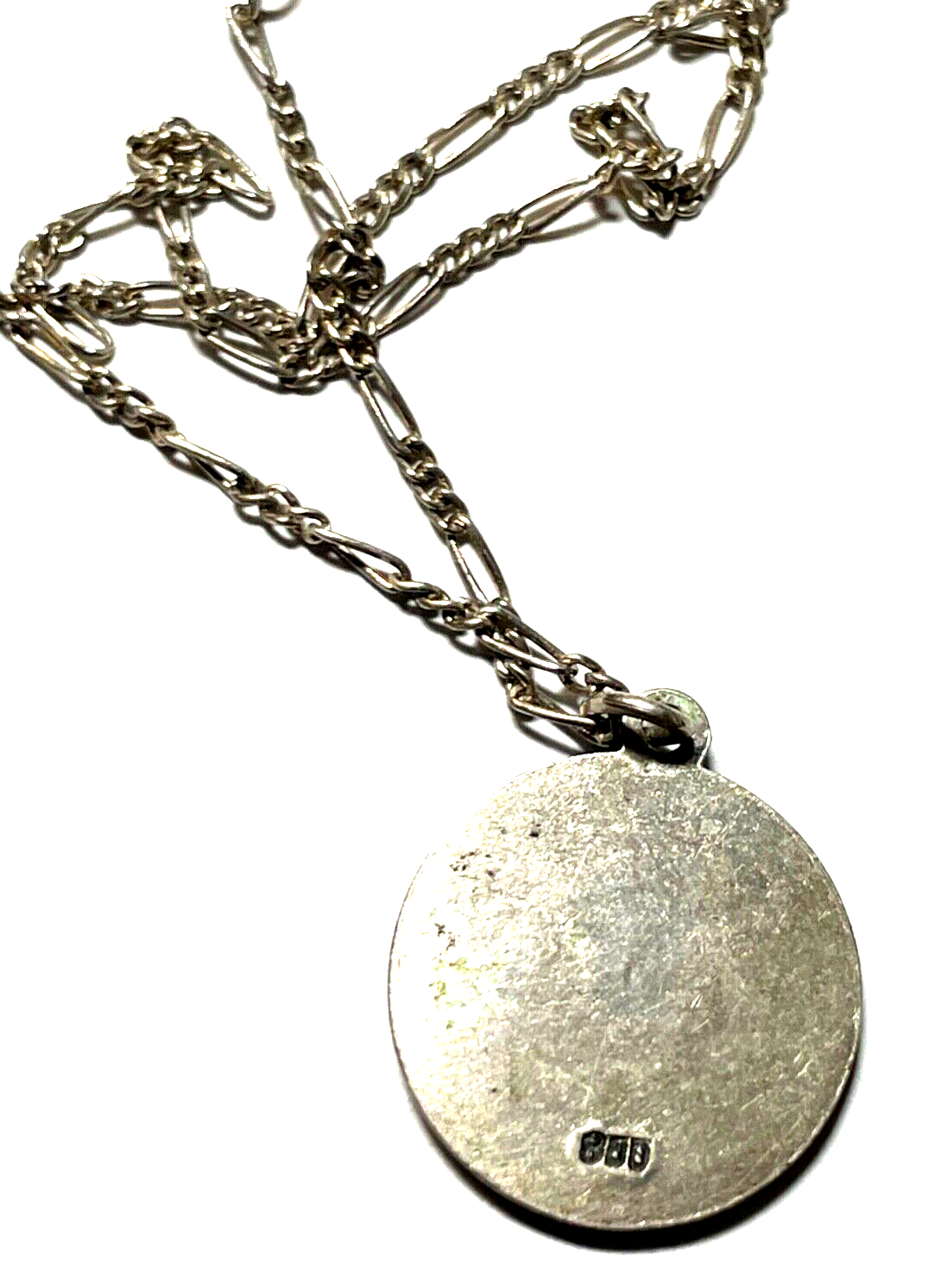 835 Silber Kette mit Sternzeichen Krebs Cancer Anhänger unisex gepflegt L 46 cm3
