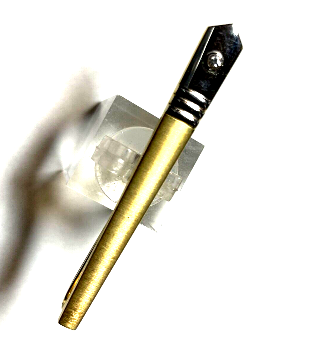 925 Silber teilvergoldet Krawattenklammer Krawattenhalter F. Scheuerle Juwelier1