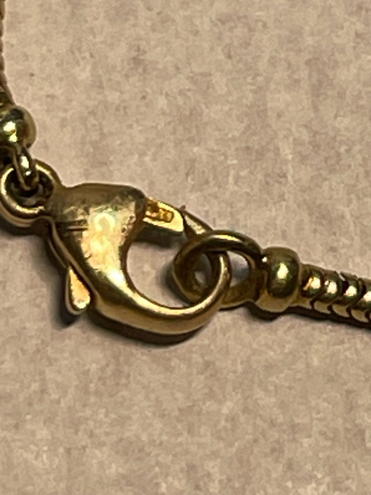 585 Gold Schlangenkette 45 cm + Gleiter Anhänger 0,1 ct. Brillant Juwelier gepfl9