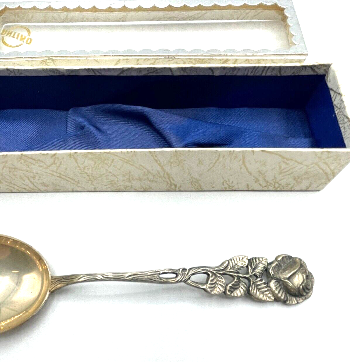 Antiko 800 Silber Rahmlöffel Sahnelöffel Hildesheimer Rose gepflegt 33,61 Gr.2