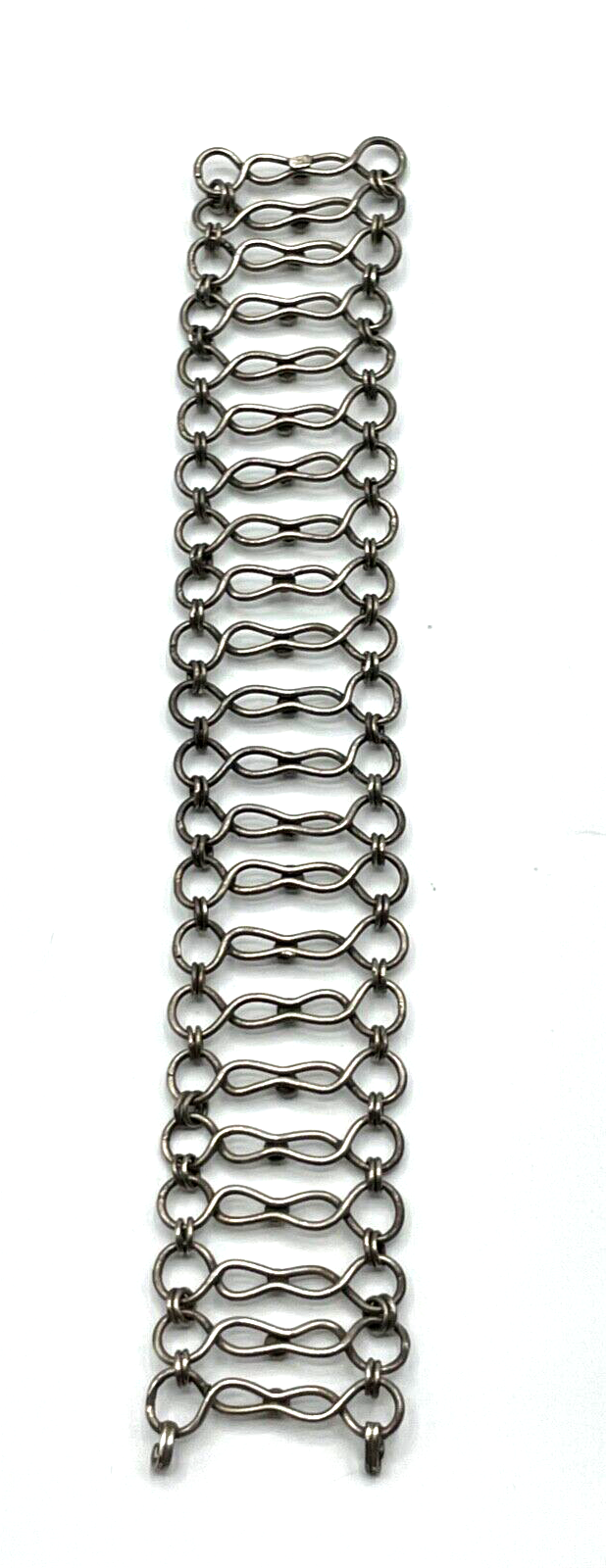 Real Vintage 70er Jahre 925 Silber Design Armband Handarbeit L 19 cm B 32 mm5