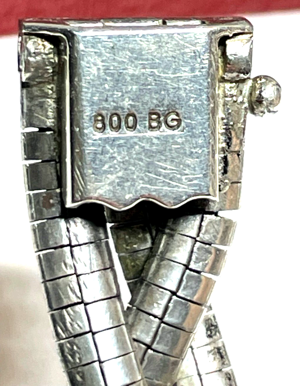 Solides 800 BG Silber Armband geflochten + Struktur Klassiker L 18,5 Handarbeit4