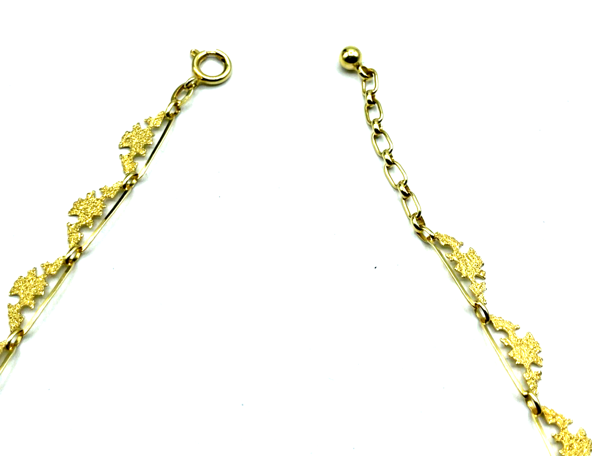 Vintage anmutiges Andreas Daub 333 Gold 8 K Collier L 42 + 3,5 cm top Zustand9