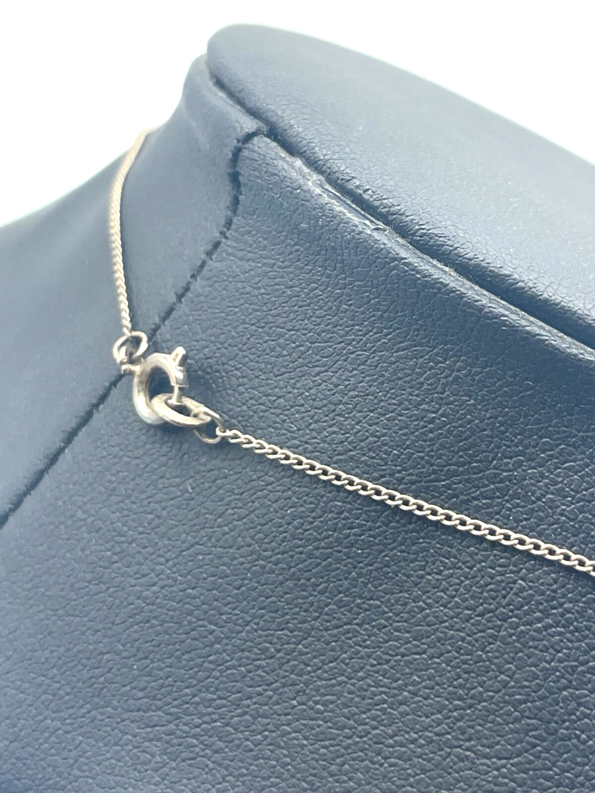 Vintage 925 Sterling Silber Kette zartes Collier 6x Türkis Handarbeit sehr apart2