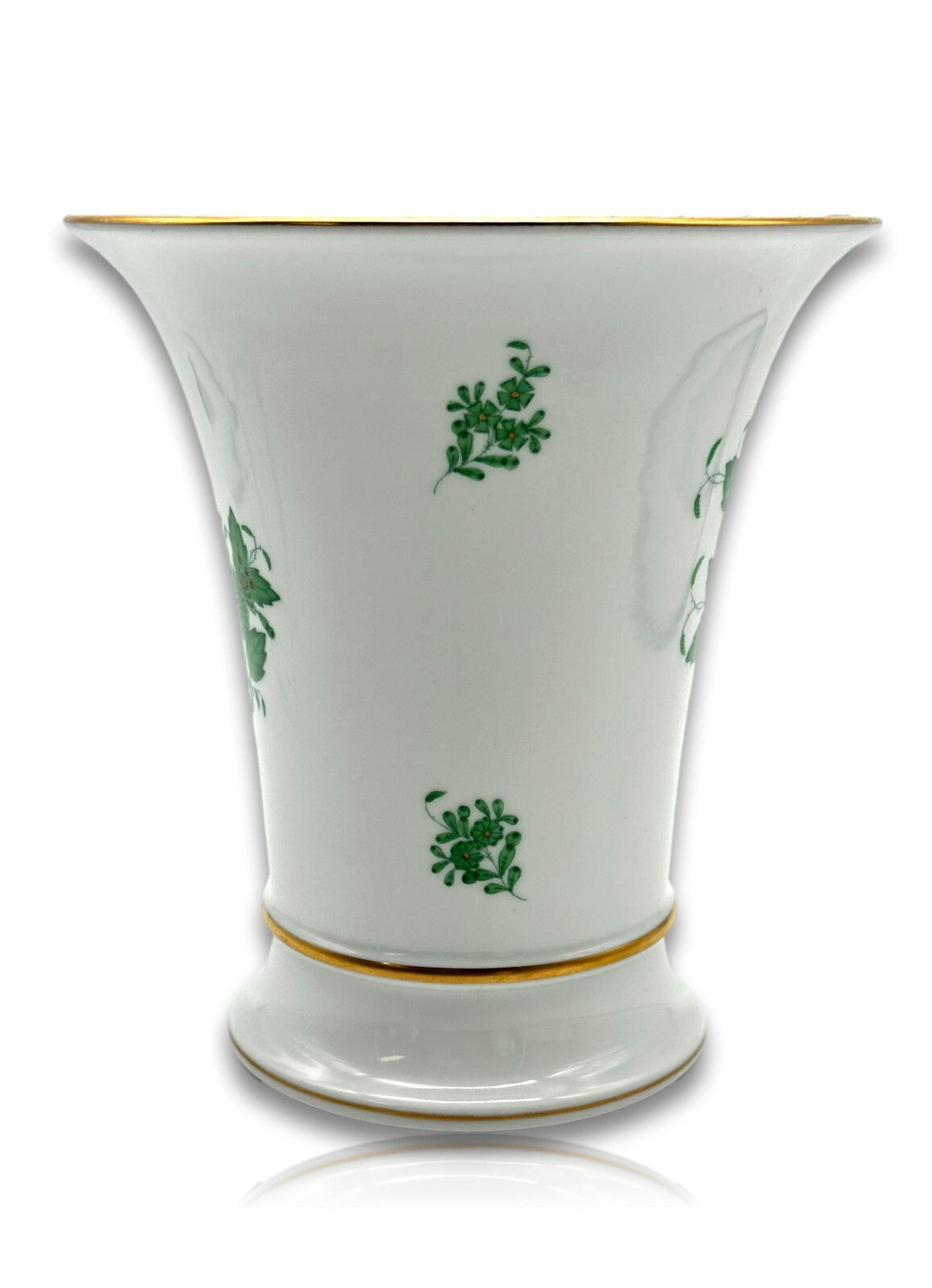Herend 6437 AV - Trompetenvase Vase - Porzellan - Apponyi Green Handbemalt2