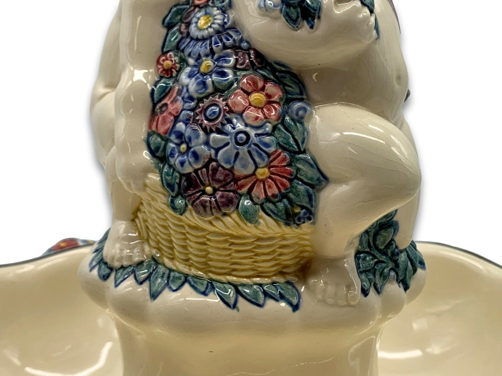 Max Heinze - Karlsruher Majolika - XL Jugendstil Tafelaufsatz - Mod.: 13136