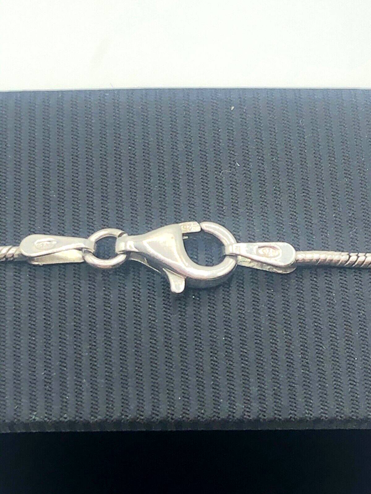 925 Sterling Silber Schlangenkette mit Anhänger mehrfarbige SWZ Perle + Diamant7