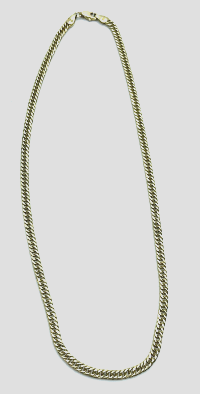 Klassisch 585 Gold 14 K Gold solide Halskette Kette L 40,5 cm B 4 mm  Juwelier4