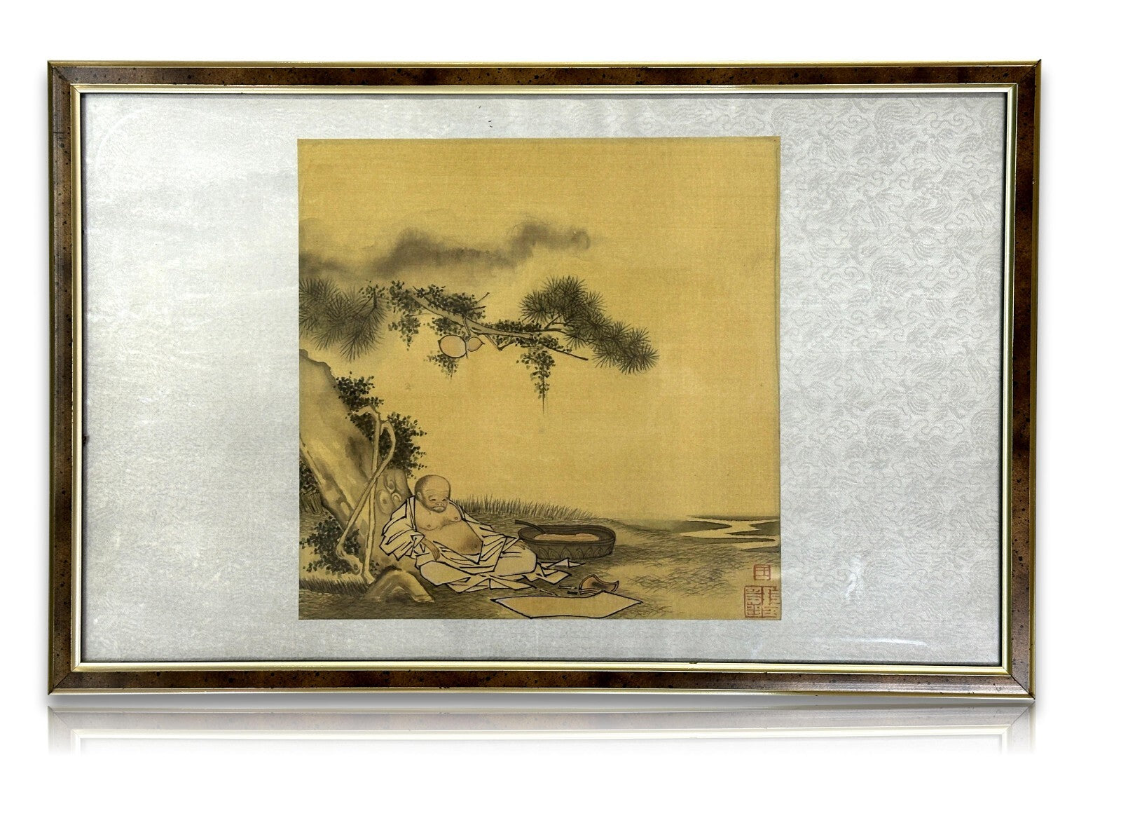 Daoistischer Mönch - Seidenmalerei Vorbild Song-Dynastie aus Kunstakademie 19840