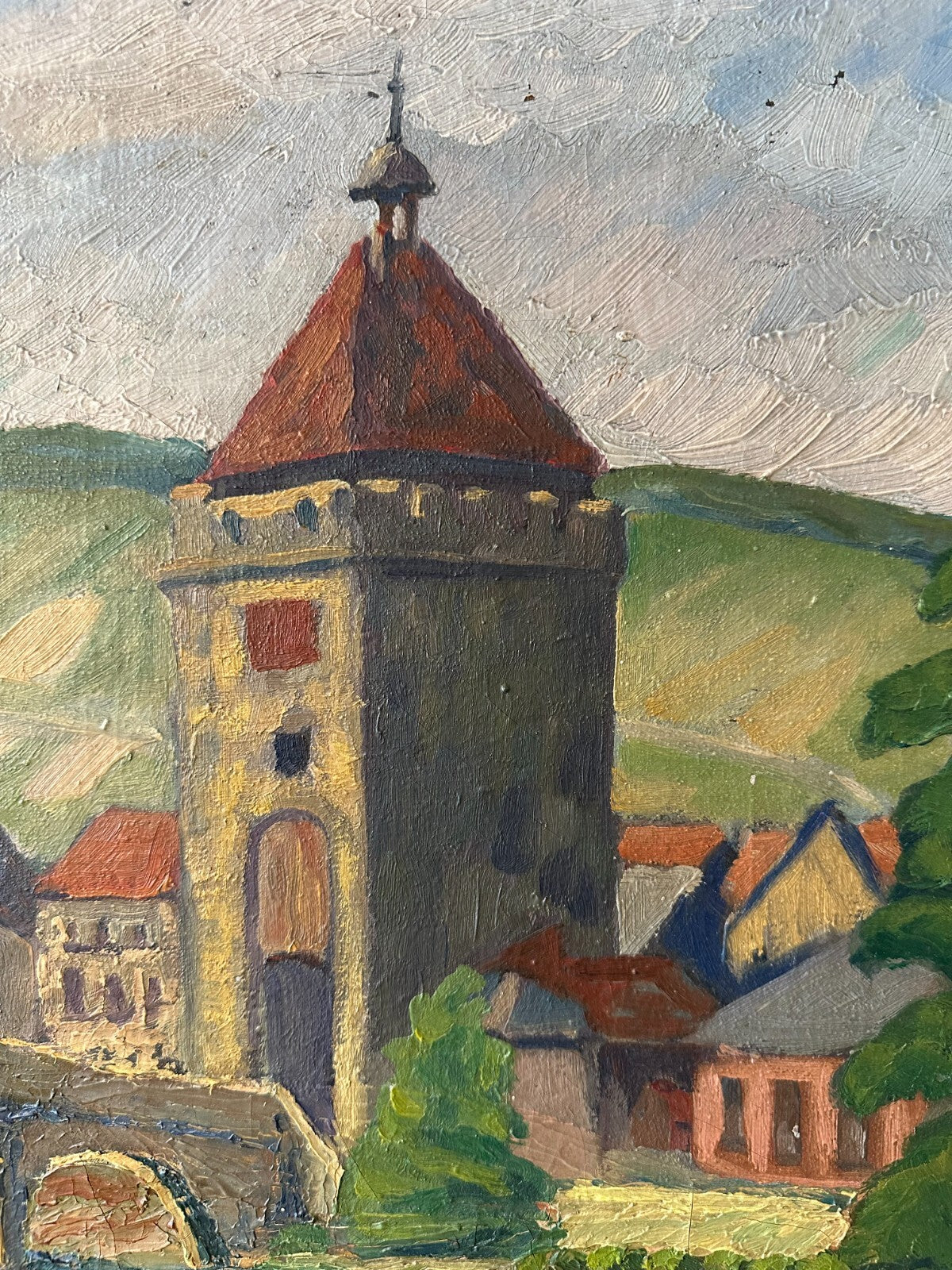 Reiner Wagner - Öl auf Leinwand - Esslinger Pliensaubrücke - signiert - gerahmt2