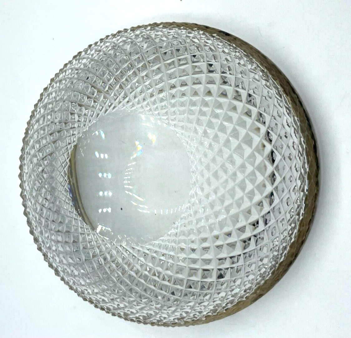 Kristall Glas Schüssel 925 Silberrand WTB Halbmond Krone Widmung Bco Ø15,5 H6,36