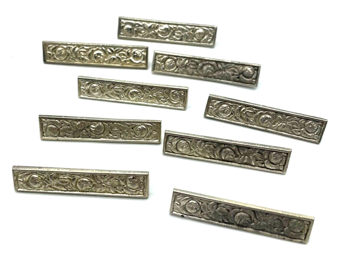 Vintage 9 x identische Brosche Anstecknadel Rose Motiv Handarbeit sehr gepflegt0